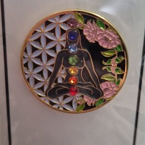 Yoga chakra Button/Pin Accessory